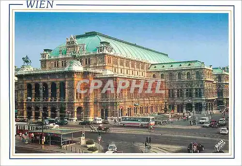 Moderne Karte Vienne Wien (Austria) L'Opera national