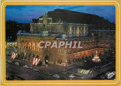Cartes postales moderne Vienne Wien L'Opera d'etat illuminee