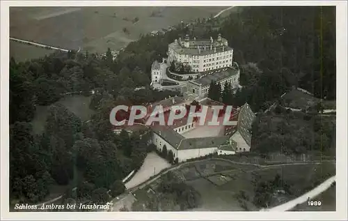 Moderne Karte Schloss Ambrass bei Innsbruck