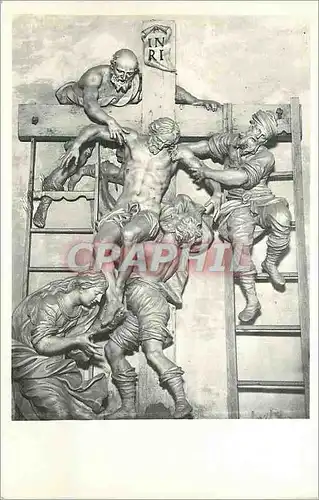 Cartes postales moderne Stift Heiligenkreuz Skulptur von Giuliani