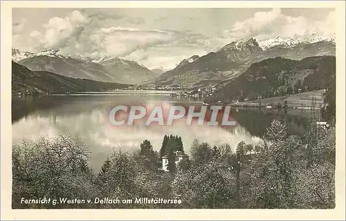 Moderne Karte Fernischt g Westen v Dellach am Millstattersee