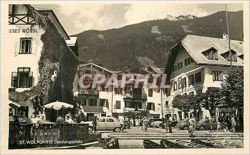 Cartes postales moderne St Wolfgang Landungsplatz Im Salzkammergut da Kann man gut Lusilg Sem Wenn die Muslk Spleit Hold