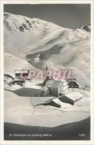 Moderne Karte St Christoph am Arlberg 1802 m