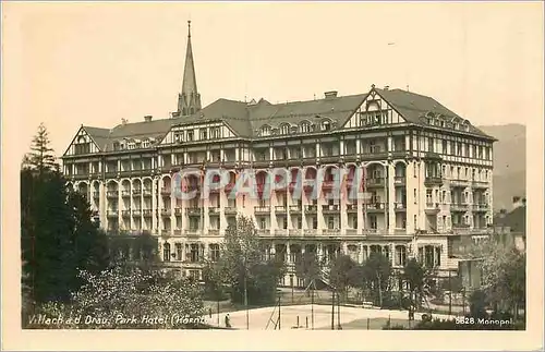 Moderne Karte Villach a d Drau Park Hotel W Monopol Kunst u Verlagsanstalt A G Schollhorn Innsbruck Colingause