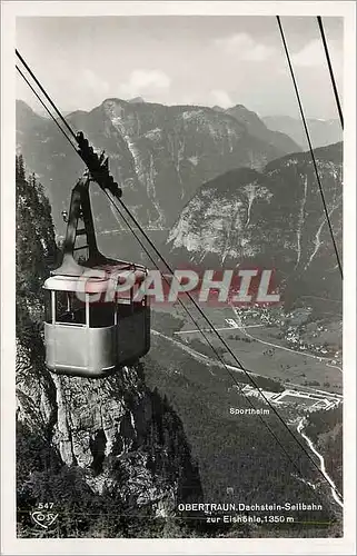 Moderne Karte Obertraun Dachstein Seilbahn zur Eishohle 1350 m