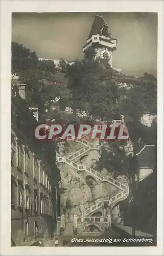 Cartes postales moderne Graz Felsensteig am Schlossberg