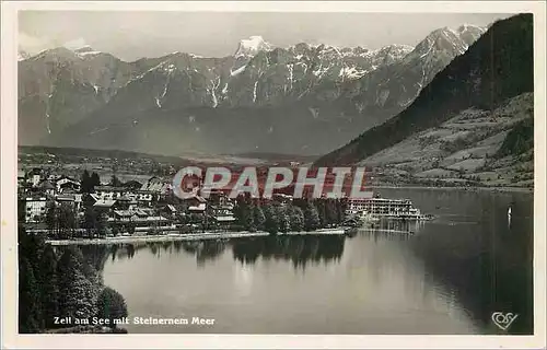 Moderne Karte Zell am See mit Steinernem Meer die Perle der Alpen