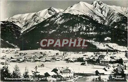 Cartes postales moderne Tirol Wintersportplatz Seefeld 1180 m mit Reitherpitze 2375 m