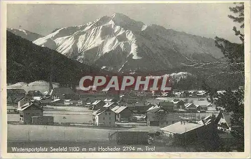 Cartes postales moderne Tirol Wintersportplatz Seefeld 1180 m mit Hocheder 2794 m