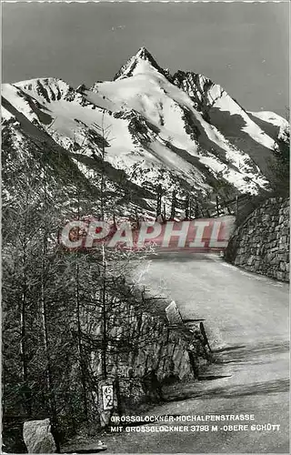 Moderne Karte Grossglockner Hochalpenstrasse mit Grossglockner 3798 m Obere Schutt