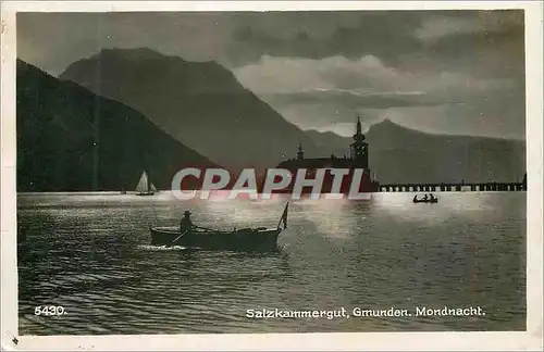 Cartes postales moderne Salzkammergut Gmunden Mondnacht