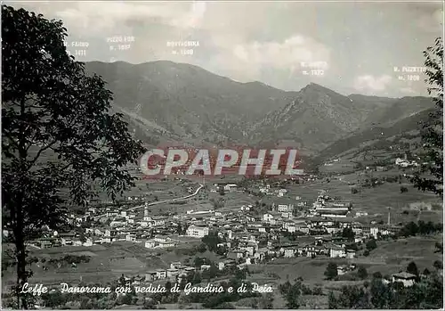 Cartes postales moderne Leffe Panorama con Veduta di Gandino e di Peia