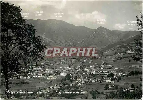 Cartes postales moderne Leffe Panorama con Veduta di Gandino e di Peia