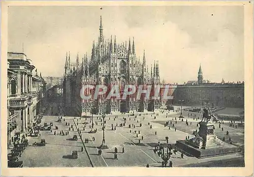 Moderne Karte Milano Piazza del Duomo