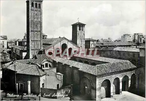 Moderne Karte Milano Basilica di Sant Ambrogio