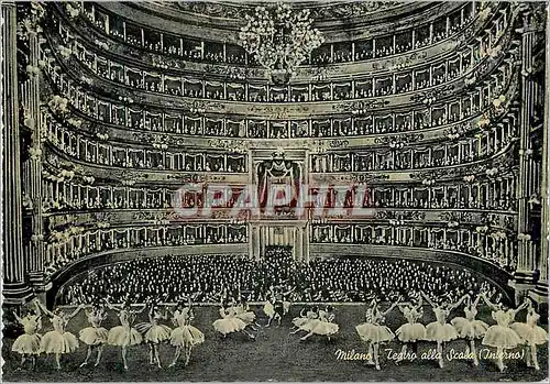 Moderne Karte Milano Teatro allo Scala (Interno)