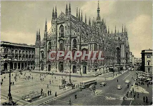 Cartes postales moderne Milano Le Dome Tramway