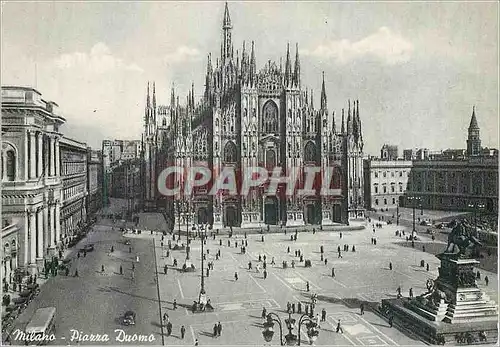 Moderne Karte Milano Piazza Duomo