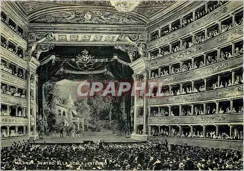 Cartes postales moderne Milano Interieur de la Scala