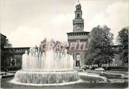 Cartes postales moderne Milano Fontana e Castello Sforzesco