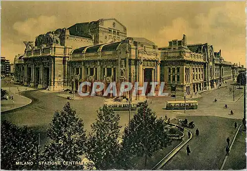 Moderne Karte Milano Central Station Tramway