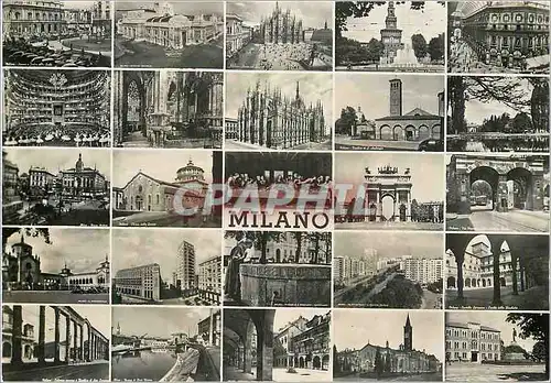 Cartes postales moderne Milano Principales vues Artistiques