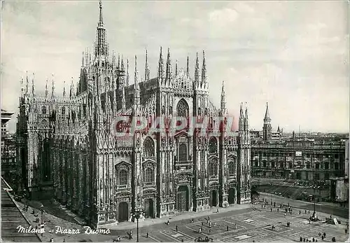 Moderne Karte Milano Piazza Duomo