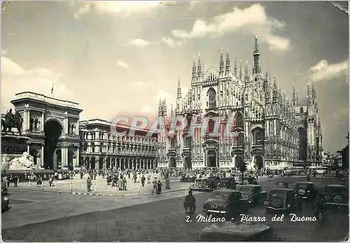 Moderne Karte Milano Piazza del Duomo