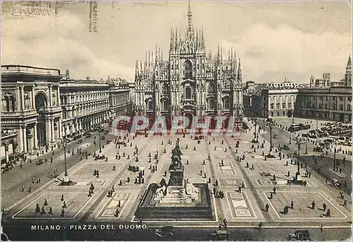 Moderne Karte Milano Piazza del Duomo