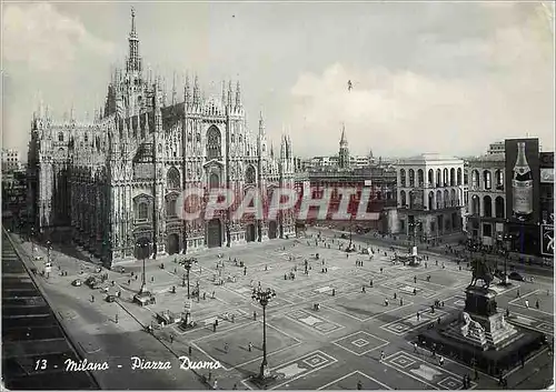 Cartes postales moderne Milano Piazza Duomo