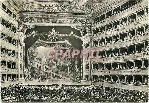 Cartes postales moderne Milano Interno del Teatro Alla Scala