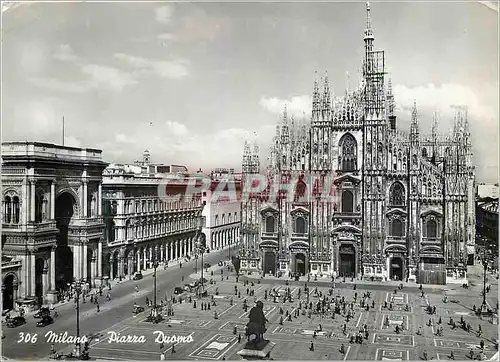 Moderne Karte Milano Piazza Duomo