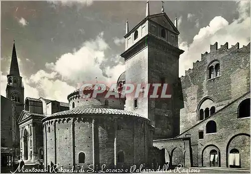 Cartes postales moderne Mantoue La Rotonde de S Laurent et le Palais de la Raison