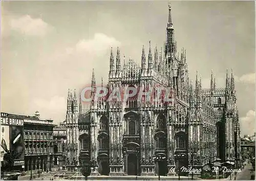 Moderne Karte Milano Il Duomo