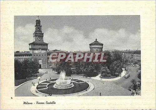 Cartes postales moderne Milano Place du Chateau
