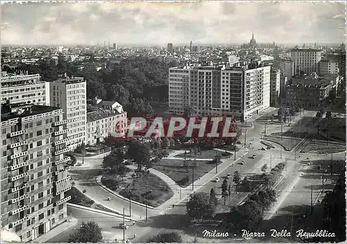 Moderne Karte Milano Piazza Della Republica