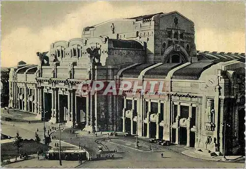 Cartes postales moderne Milano La Gare Central Tramway
