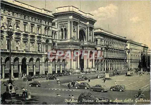 Cartes postales moderne Milano Facade de la Galerie Victor Emanuel