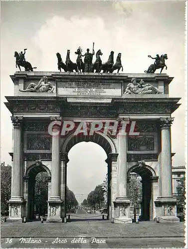 Moderne Karte Milano Arco della Pace