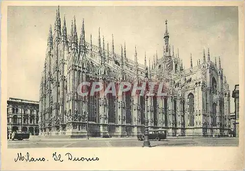 Moderne Karte Milano Il Duomo