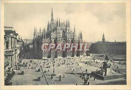 Moderne Karte Milano Piazza del Duomo