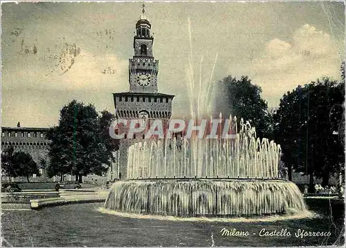 Cartes postales moderne Milano Parc et Chateau de Storza