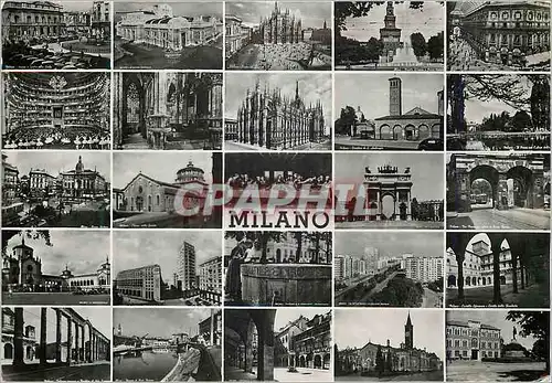 Cartes postales moderne Milano Principales vues artistiques