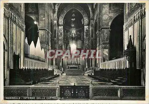 Cartes postales moderne Monreale Interieur de la Cathedrale Orgue
