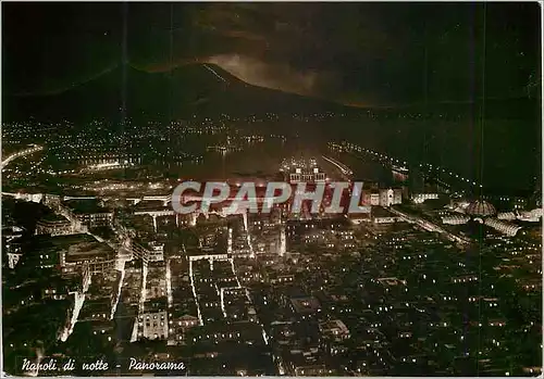 Cartes postales moderne Napoli di Notte Panorama