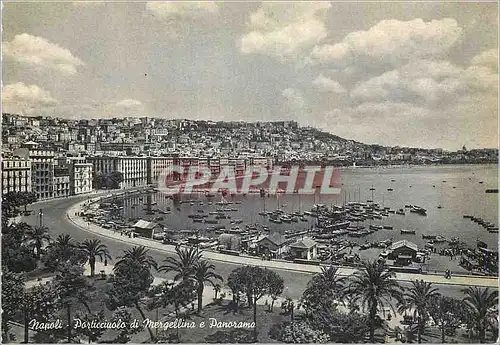 Moderne Karte Napoli Particciolo di Mergellina e Panorama