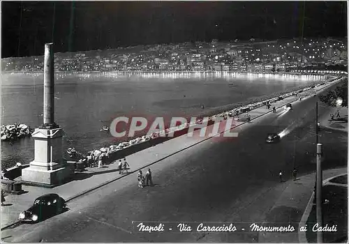 Cartes postales moderne Napoli Rue Caracciolo et Monument aux Soldats Tombes
