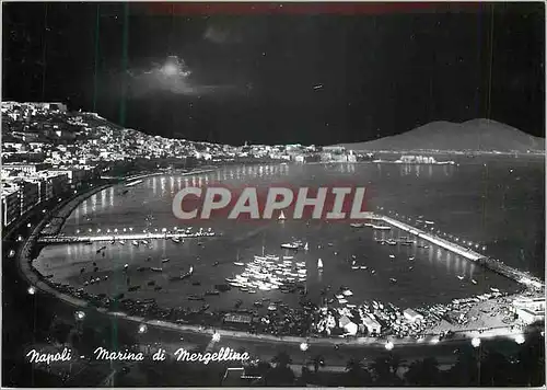 Cartes postales moderne Napoli Marine de Mergellina Bateaux