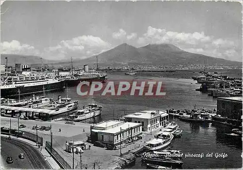 Cartes postales moderne Napoli Station Bateaux du Golfe