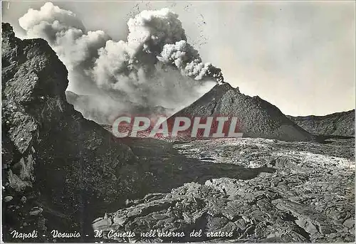 Cartes postales moderne Naples Vesure Le Petit Cone dans le Cretere